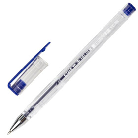 Ручка гелевая Staff синяя, 0,5 мм