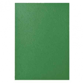 Лист обложечный А4 картон под кожу зеленый 230 г/м2, 100 шт/уп.