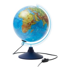 Глобус 25 см Globen Физико-политический, интерактивный с подсветкой