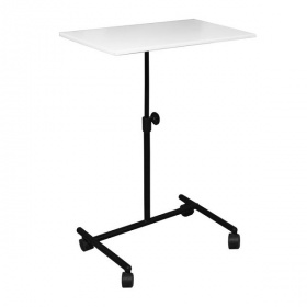 Столик для ноутбука "необук" 600х370х550/820, мобильный, черный/белый