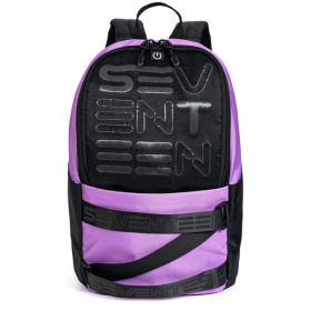 Рюкзак молодежный Seventeen, две лямки, со светоотражающим логотипом, декор. подвеска, розовый