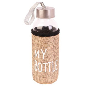 Бутылка для воды 400 мл. My bottle в чехле, бежевый  УД-6408