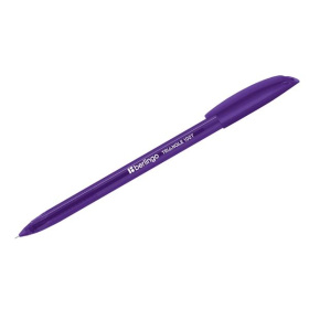 Ручка шариковая Berlingo Triangle 100T, трехгранная, фиолетовая, 0,7 мм