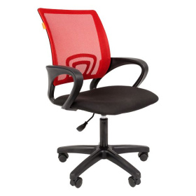 ТПТ Кресло для оператора СН-696LT, ткань-сетка/ткань: TW красный/15-21 черный