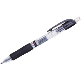 Ручка гелевая Crown Auto Jell черная, автоматическая, грип 0,7 мм