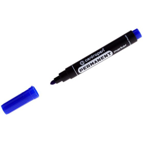 Маркер перманентный Centropen 8566 синий 2.5 мм круглый