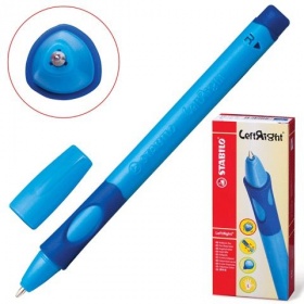 Ручка шариковая Stabilo Right, синяя, с резиновым упором, со сменным стержнем