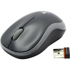 Мышь беспроводная Logitech M185 USB серый