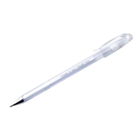 Ручка гелевая Crown Hi-Jell Pastel белая, 0,8 мм