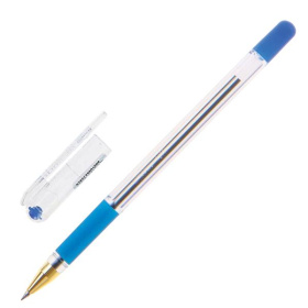 Ручка шариковая MunHwa МС-Gold синяя, масляные чернила, 0.5 мм