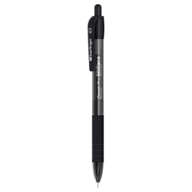 Ручка шариковая Berlingo Classic Pro черная, автоматическая, грип, 0.7 мм