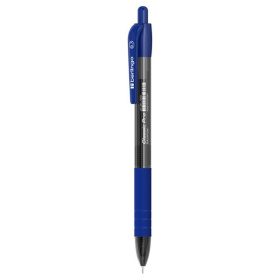 Ручка шариковая Berlingo Classic Pro синяя, автоматическая, грип, 0.7 мм