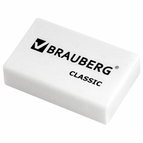 Ластик прямоугольный Brauberg (26*17*7 мм) для стирания ч/г карандаша
