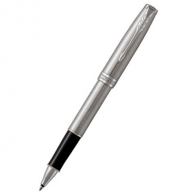 Ручка-роллер Parker Sonnet Stainless Steel CT черная 0,8 мм