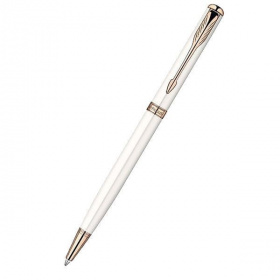 Ручка шариковая Parker Sonnet Slim Pearl Lacquer PGT черная 1 мм