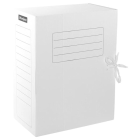 Короб с завязками картон A4 150 мм OfficeSpace белый