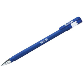 Ручка гелевая Berlingo Velvet синяя, прорезиненный корпус 0.5 мм