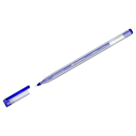 Ручка гелевая Berlingo Apex синяя, трехгранная, игольчатый стержень, одноразовая, 0.5 мм