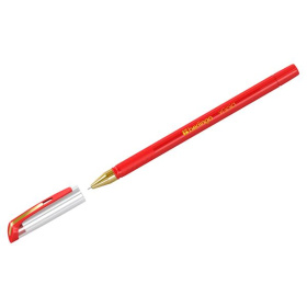 Ручка шариковая Berlingo xGold красная, игольчатый стержень 0,7 мм