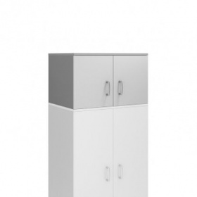 СТИЛЬ серый-антрацит АНТ-05 Антресоль с распашными ЛДСП дверьми (для шкафа А-5