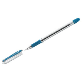 Ручка шариковая Berlingo I-10, грип, синяя, 0,4 мм