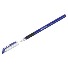 Ручка шариковая Berlingo xFine синяя, грип, 0,3 мм