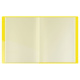 Папка 20 карманов Berlingo Soft Touch, 17мм, 700 мкм, с внутр. карманом, желтая
