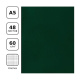 Тетрадь общая A5, 48 л., клетка, скрепка, обложка б/в BG, зеленая