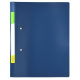 Папка с боковым зажимом A4 inФормат 1455 550 мкм с карманом синяя
