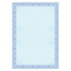 Бумага для сертификатов Brauberg A4 голубая сеточка 115 гр/м 25 л., сиреневая рамка